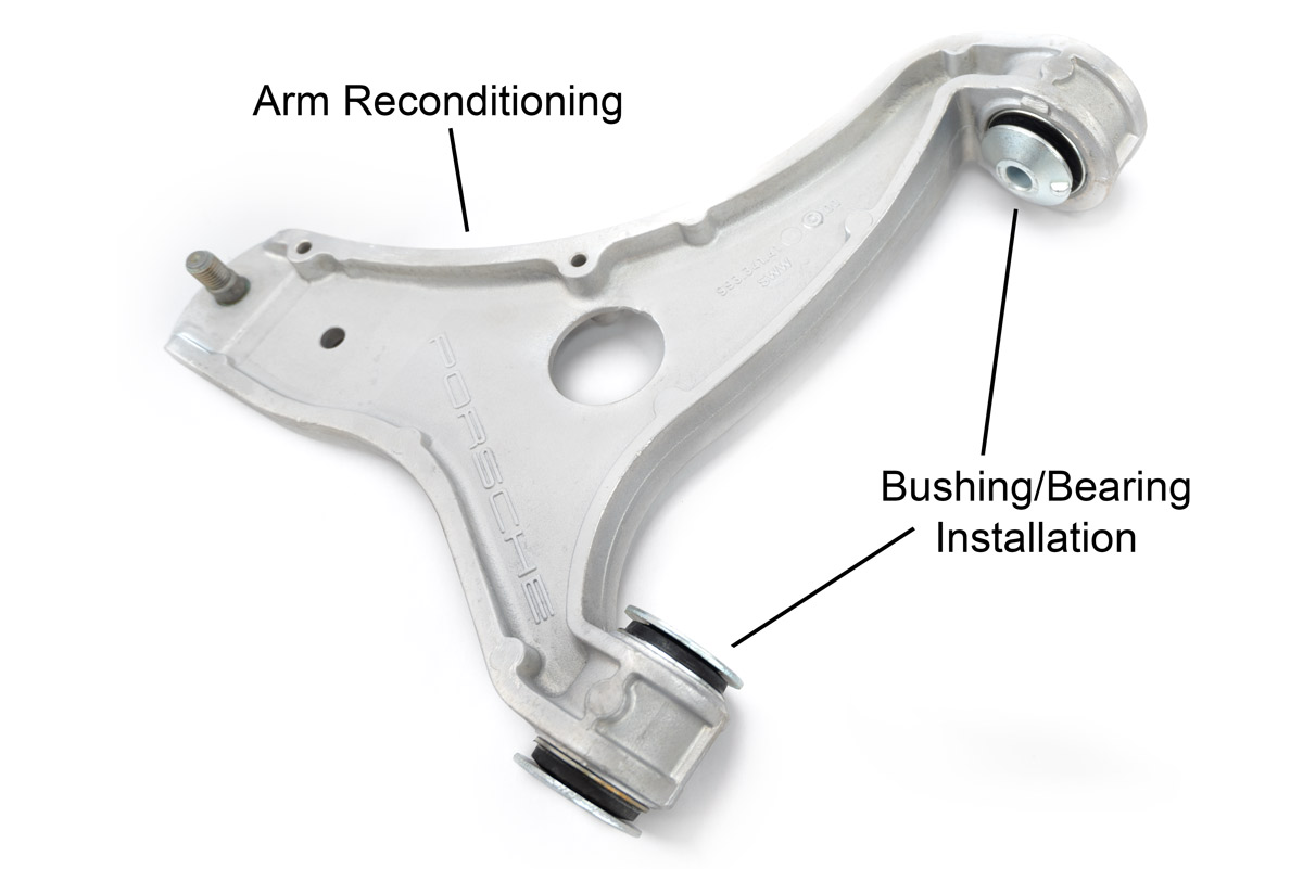 Control arm services for Porsche 964, 993
